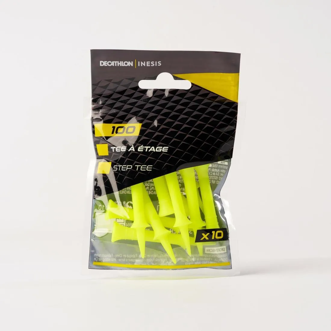 100 Golf Step Tees 46mm 10-Pack