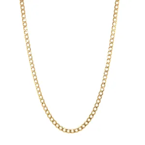 10K Gold Hollow Rounded Curb Chain