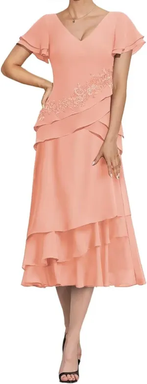 2 Pieces Mother of The Bride Dresses Lace Appliques Formal Evening Gowns Long Wedding Guest Dress