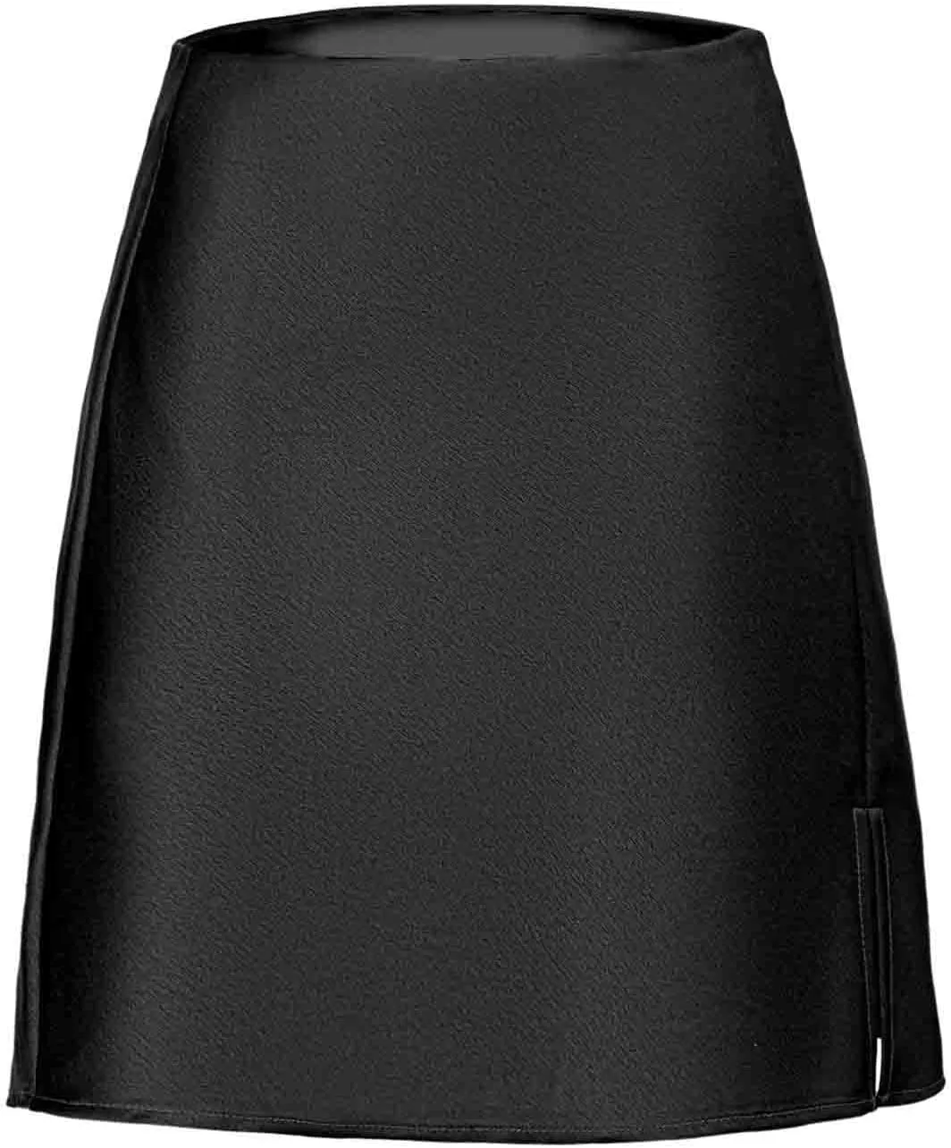 2024 Summer Mini Skirt for Women High Waisted Side Slit Casual Trendy A-Line Party Sexy Solid Color Short Skirts