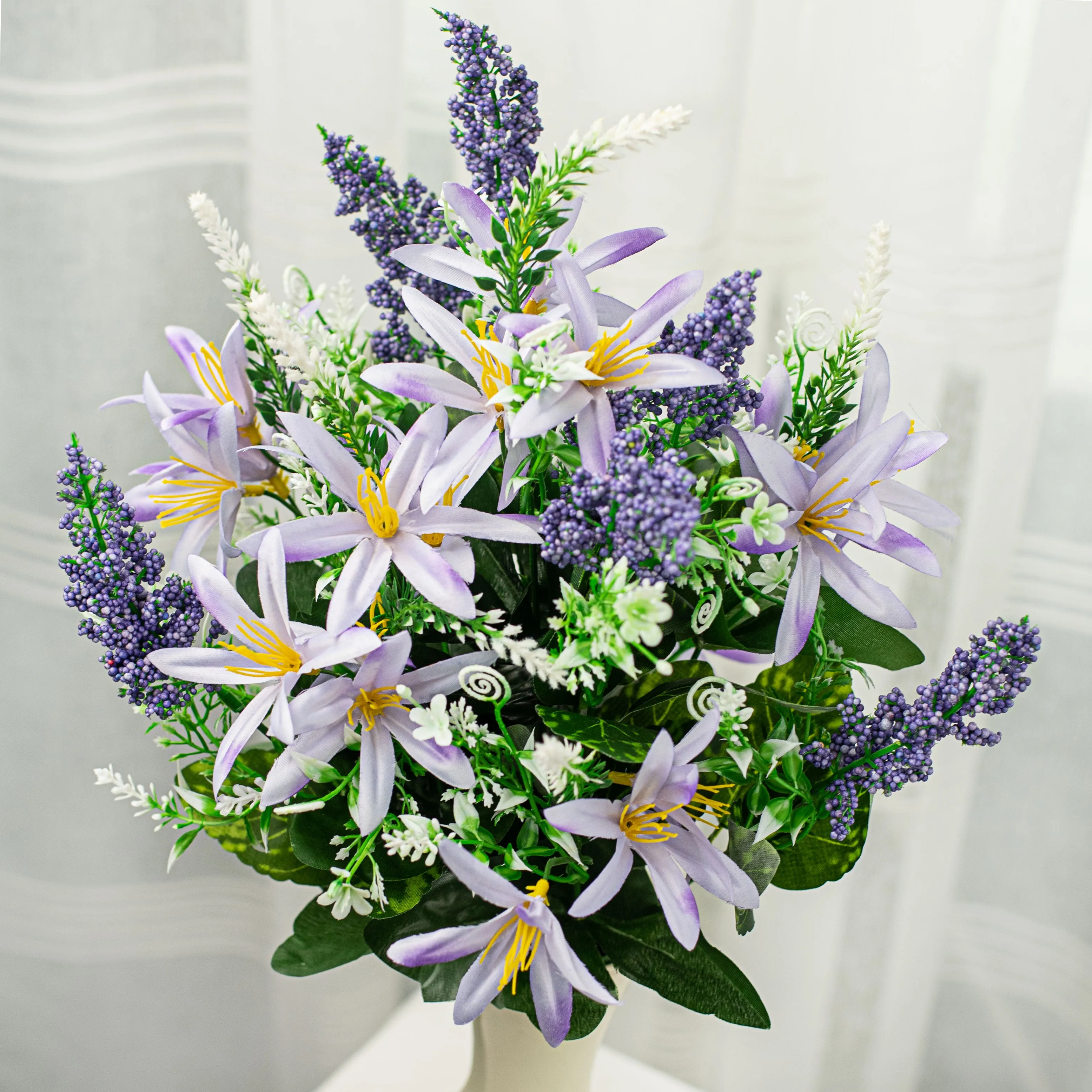 24" Foxtail Freesia Bush: Purple