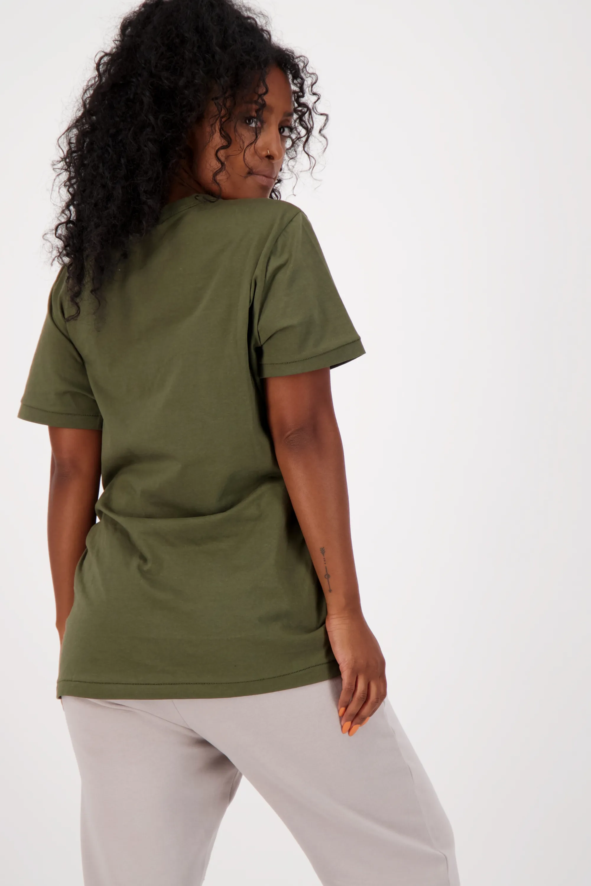 3-Pack Unisex Short Sleeve Olive-Black-White T-Shirts | Sustainable