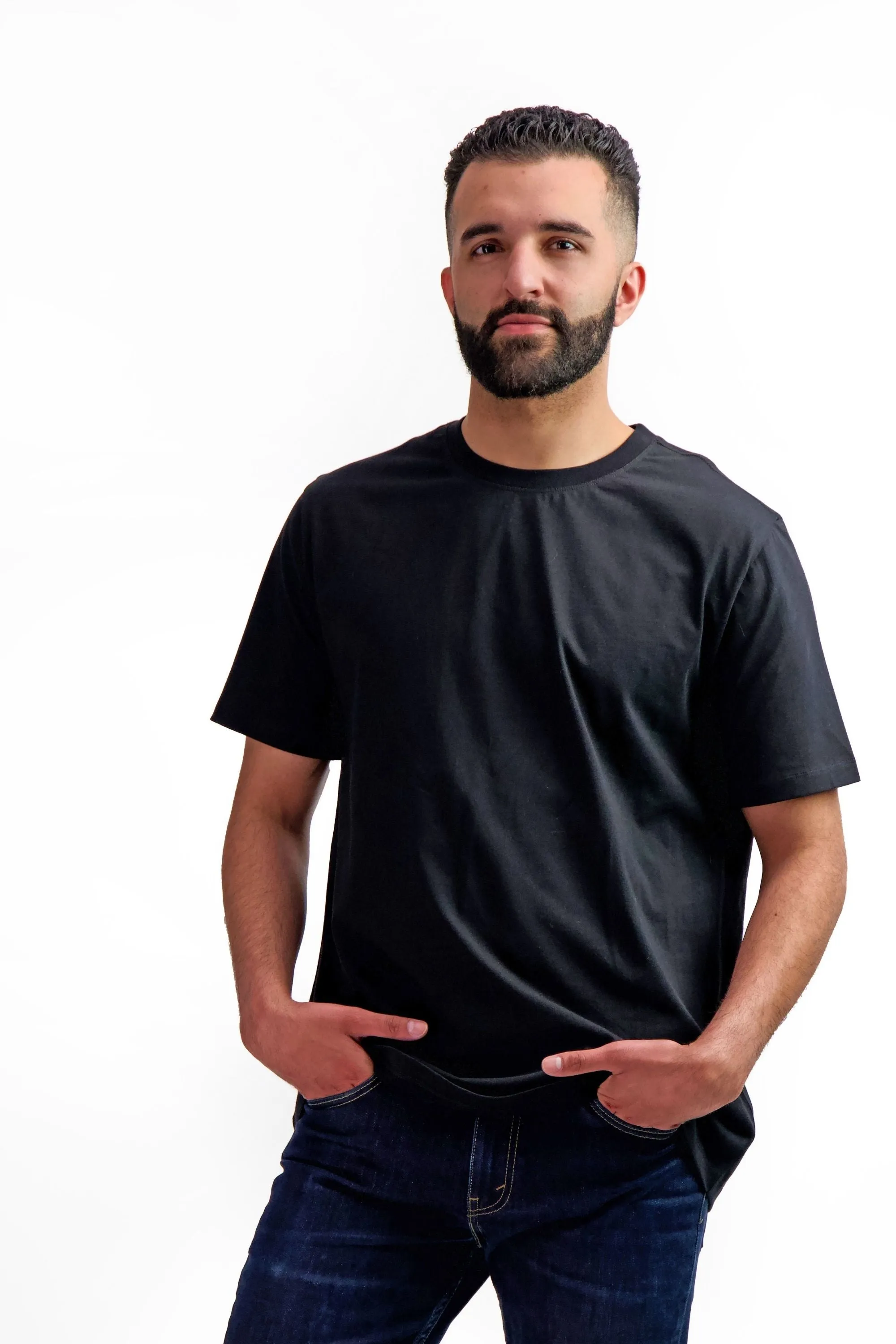 3-Pack Unisex Short Sleeve Olive-Black-White T-Shirts | Sustainable