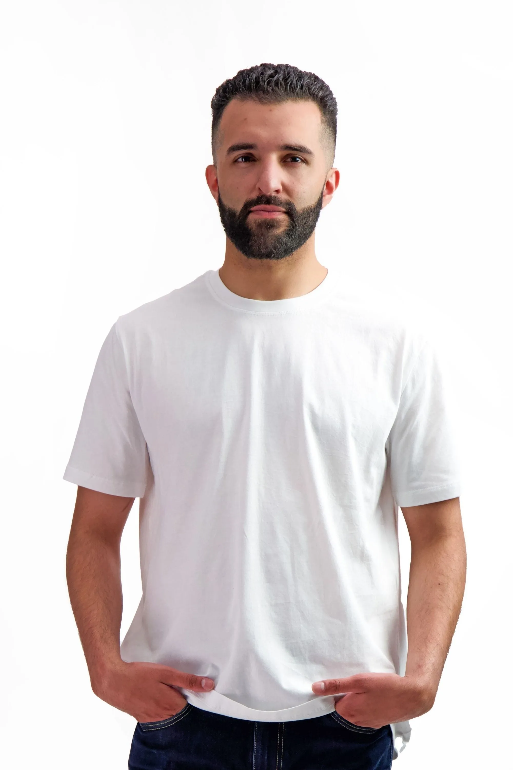 3-Pack Unisex Short Sleeve Olive-Black-White T-Shirts | Sustainable