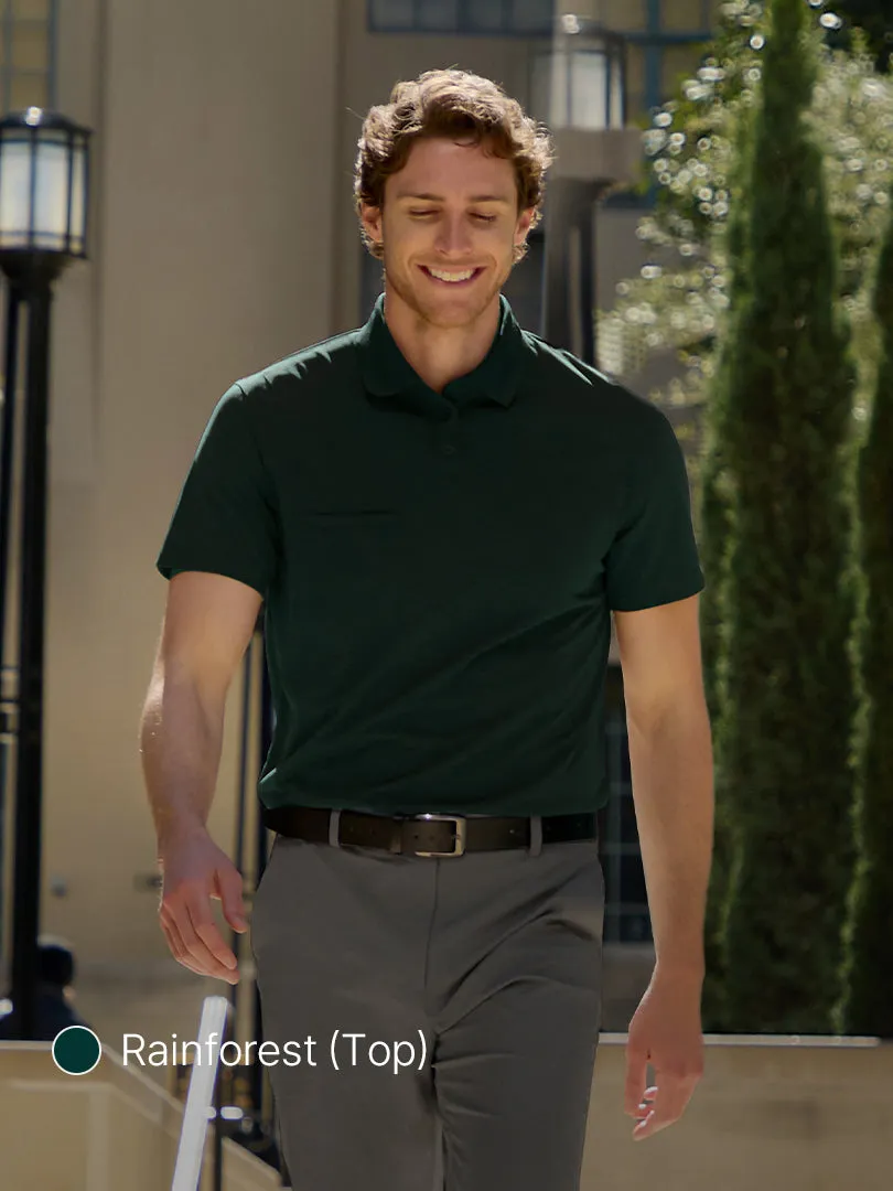 [34% OFF] Men's Smart Classic Set (Polo & Trousers)