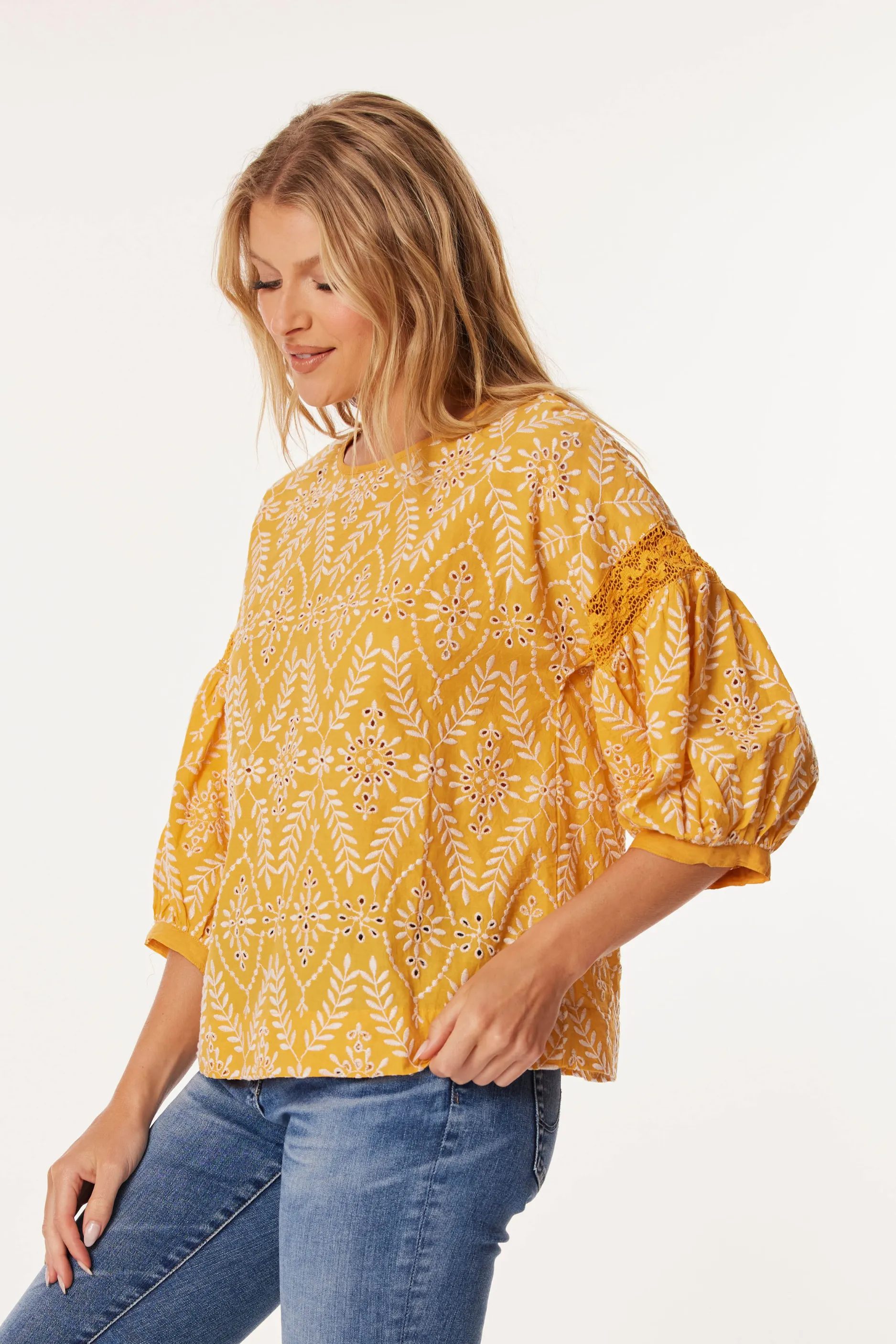 3/4 Sleeve Easy Boho Top