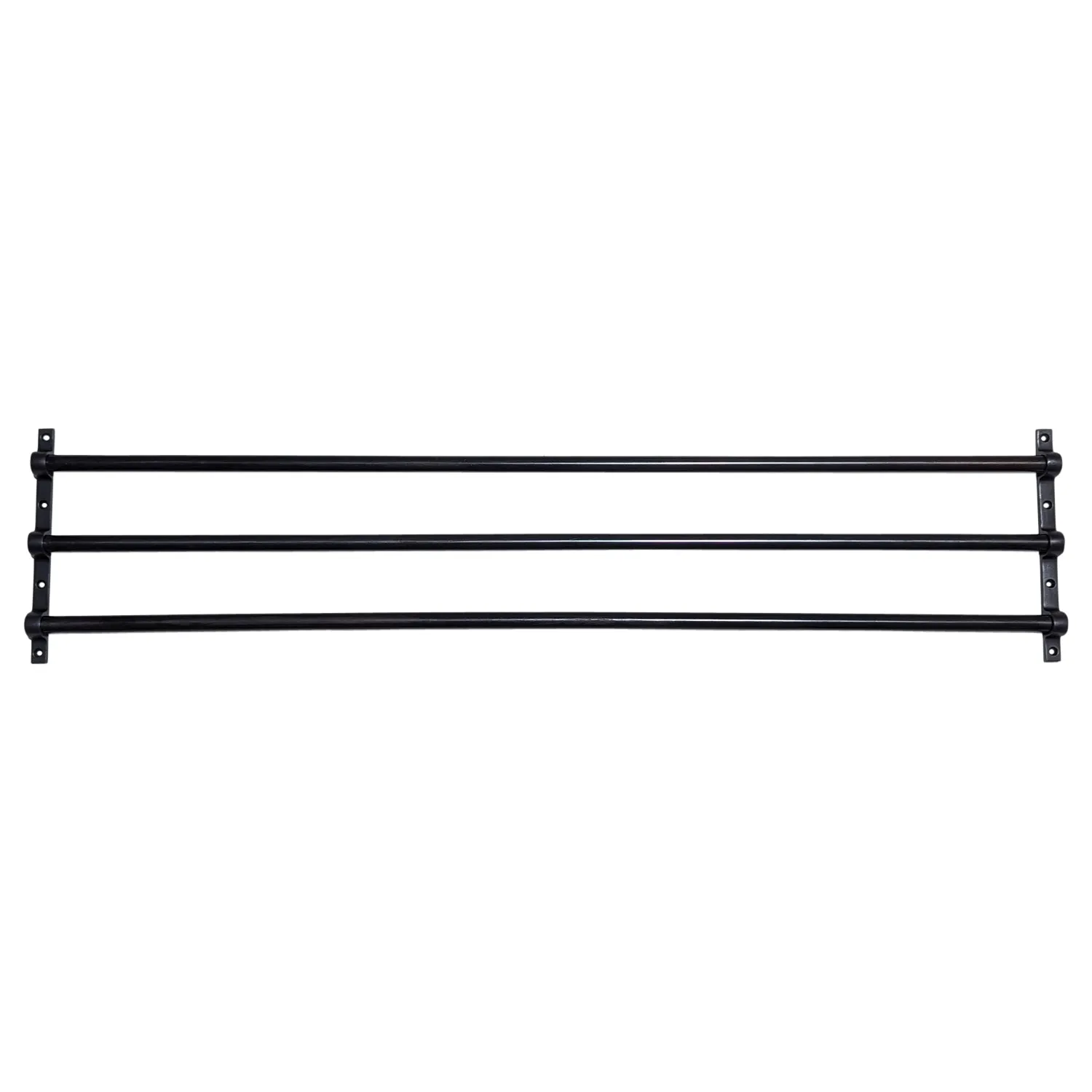 36 Inch Solid Brass Triple Push Bar (Oil Rubbed Bronze Finish)
