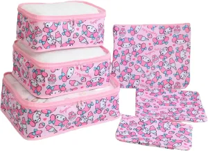 6Piece Travel Storage Bags Luggage Suitcases Packing Cubes Toiletry Shoe Pouches Accessories Sorting Organizers