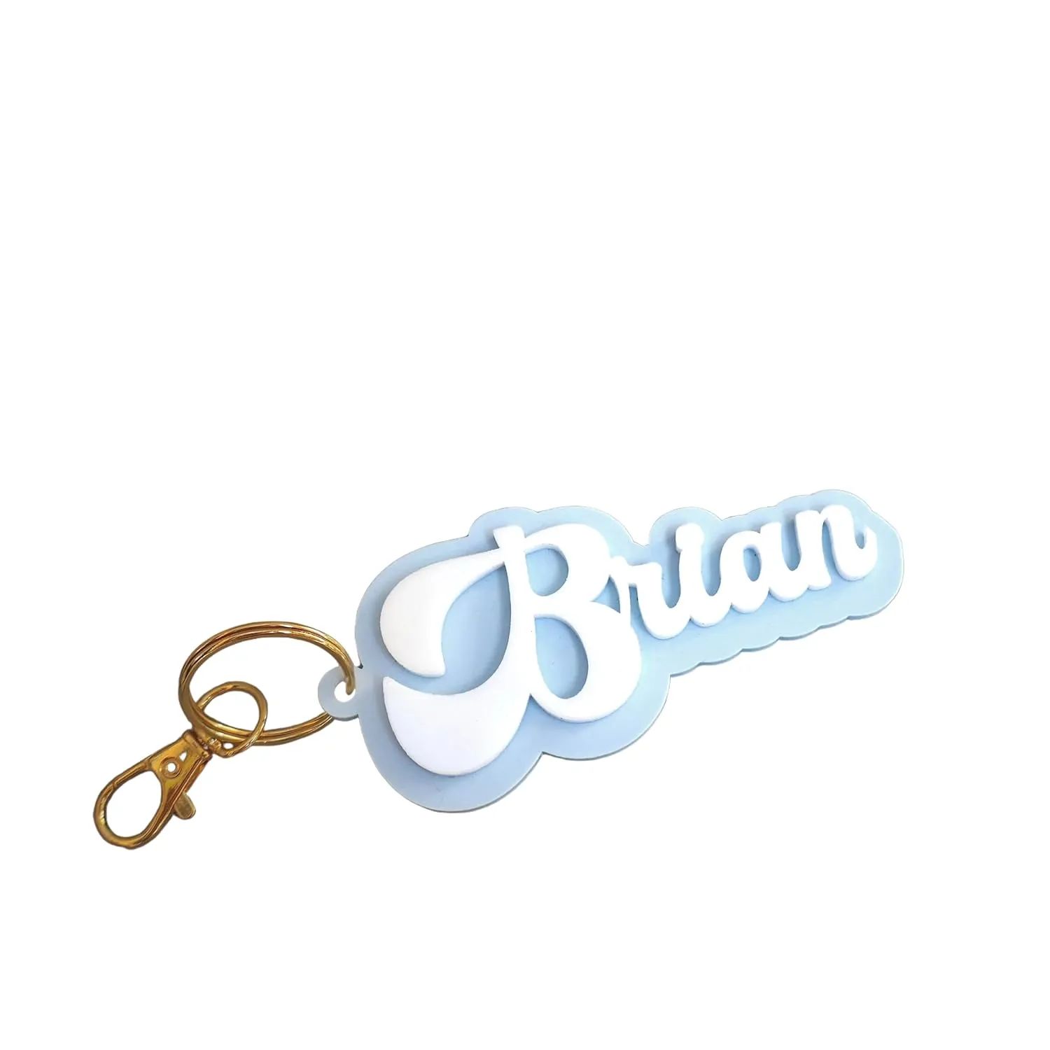 Acrylic Keychain Personalized, Custom Name Charm, School Tag, Backpack, Diaper Bag Tag, Lunchbox Accessories