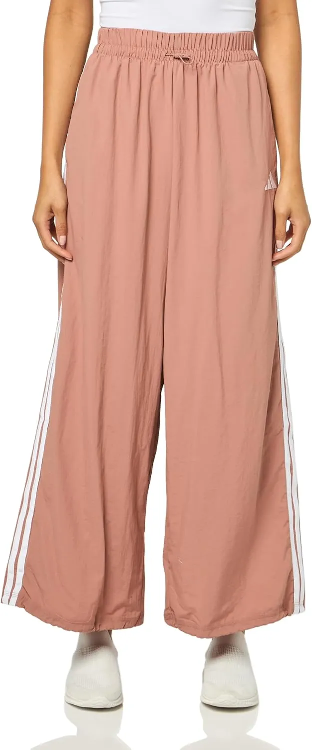 adidas Women's Essentials 3-Stripes Woven Parachute Pants