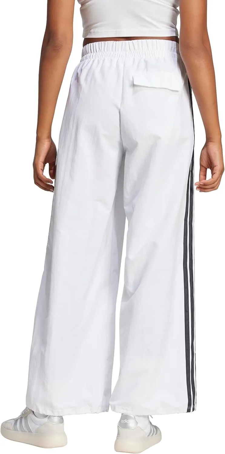 adidas Women's Essentials 3-Stripes Woven Parachute Pants