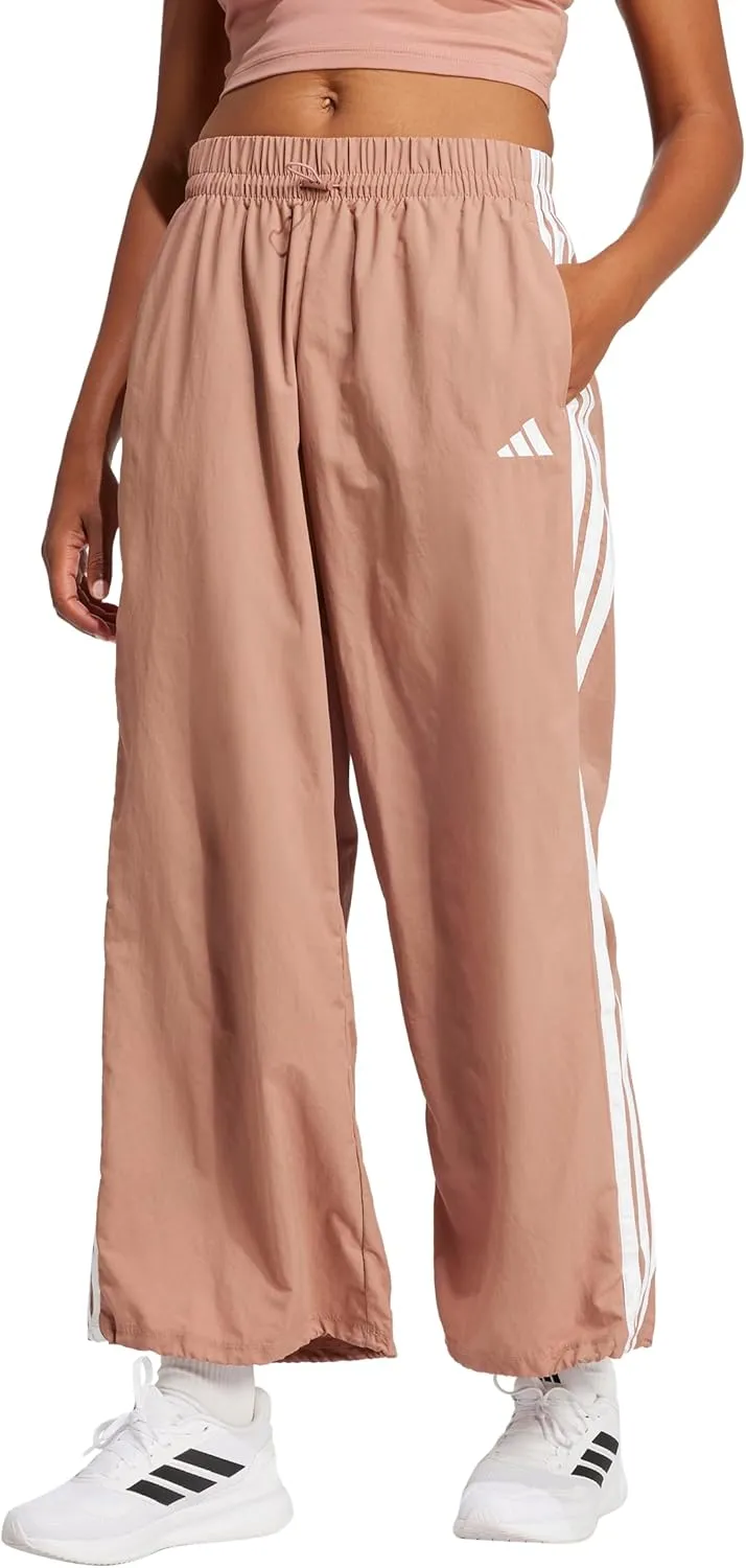 adidas Women's Essentials 3-Stripes Woven Parachute Pants