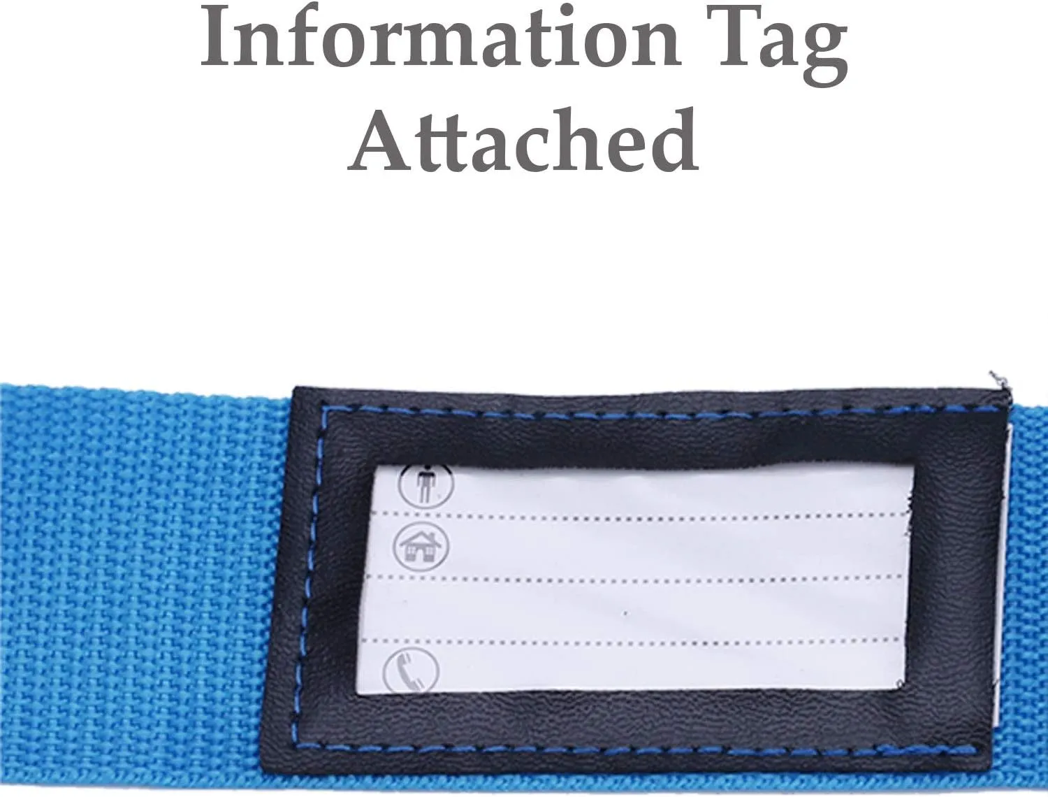 Adjustable Luggage Strap Suitcase Baggage Packing Belt Travel Accessories Long Cross Strap (Blue)