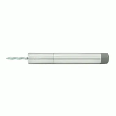 Adjustable Solid Brass Baseboard Door Bumper (Polished Chrome Finish)
