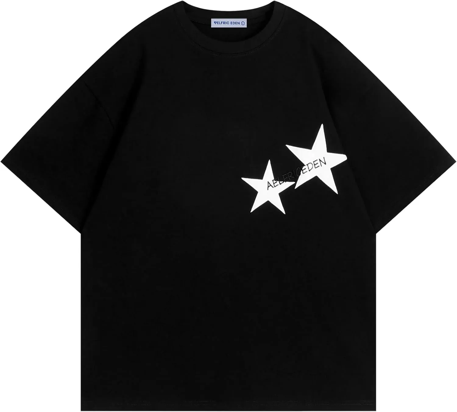 Aelfric Eden Star Graphic Tees Unisex Oversized Tshirts Casual Summer Baggy Streetwear Tops