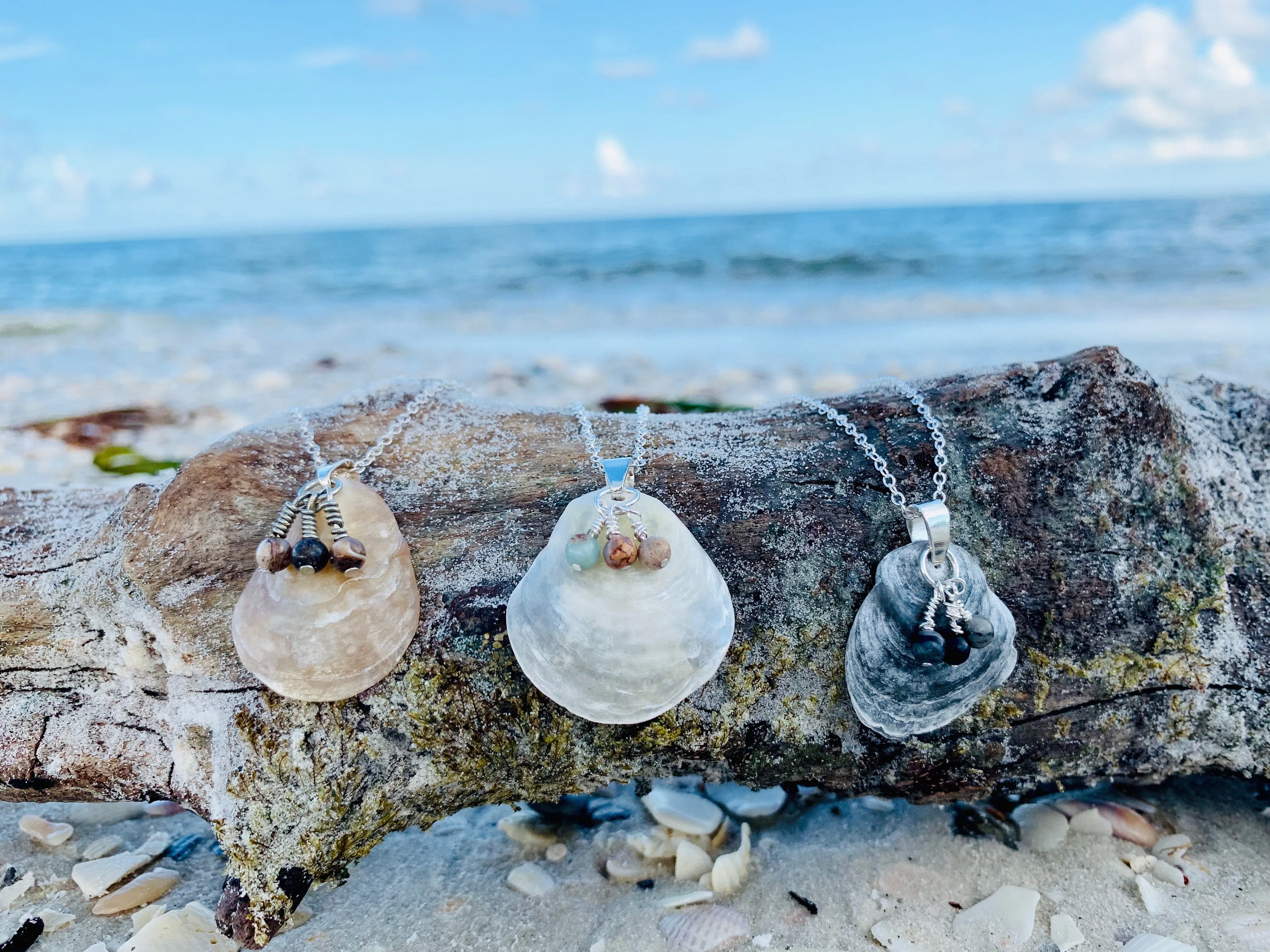 Agate and Sterling Silver Earrings