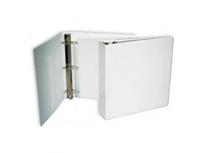 Alpha Presentation Binder 3 Rings A4, 76mm Spine, White (308)