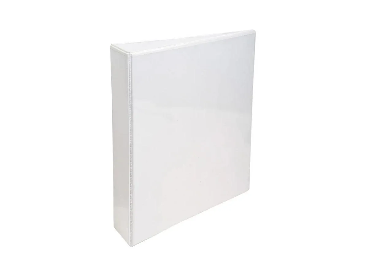 Alpha Presentation Binder 3 Rings A4, 76mm Spine, White (308)