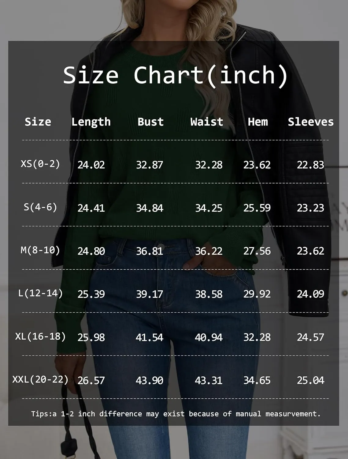 ATHMILE Womens Sweaters Knit Long Sleeve Pullover Tops Trendy Dressy Business Casual Winter Clothes Outfit Fashion 2025