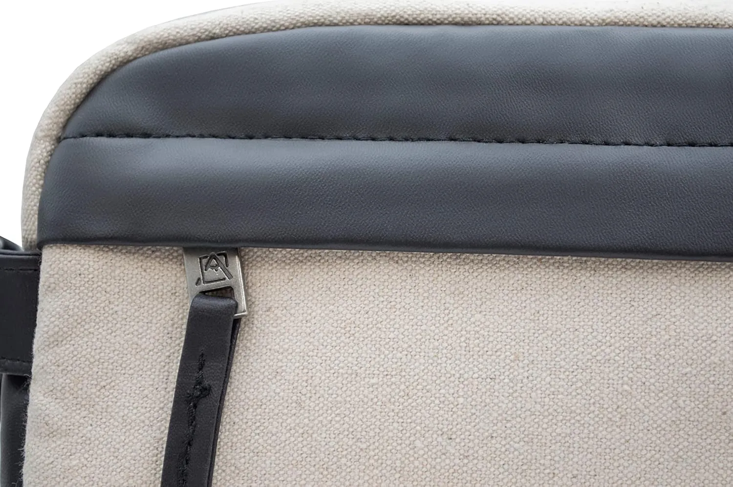 Avalanche Travel Toiletry BagOrganizer Essential Dopp Kit Accessories bag (Natural w Vegan Leather Trim)