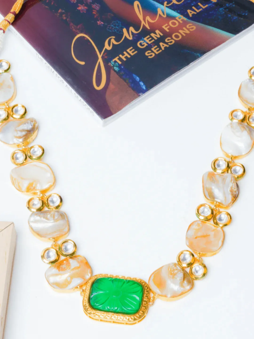 Baroque Pearl Necklace Set With Earrings