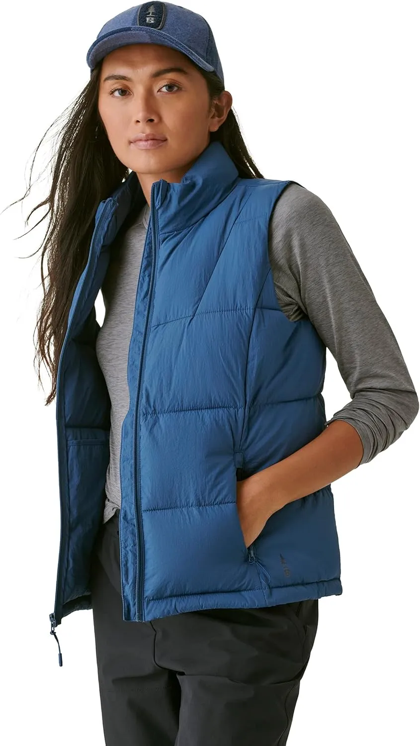 BASS OUTDOOR Womens Puffer Vest  Quilted Gilet with Front Zipper