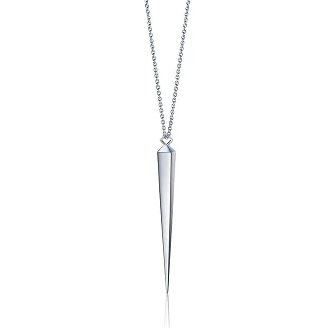 Birks Rock and Pearl Silver Necklace 30 Inches