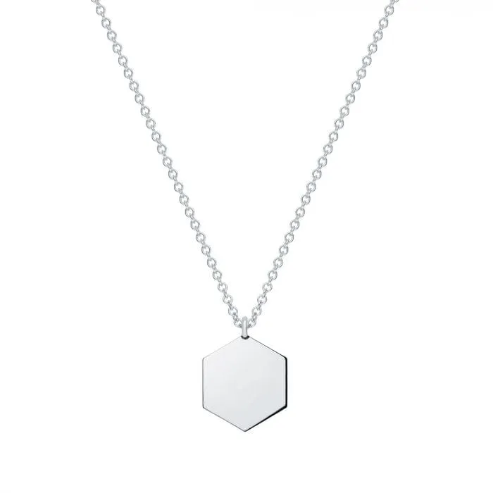 Birks Sterling Bee Chic Hexagon Necklace