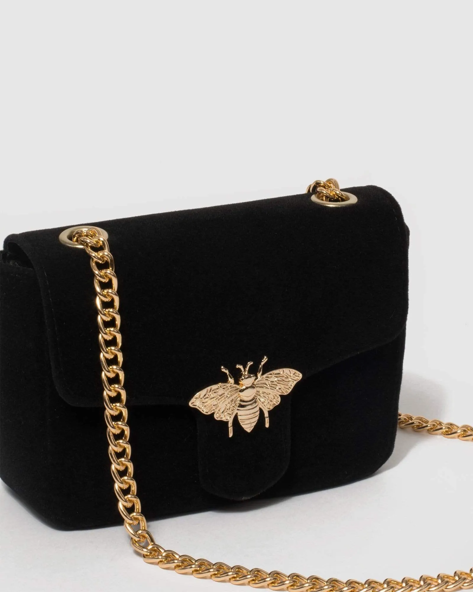 Black Diana Bug Crossbody Bag