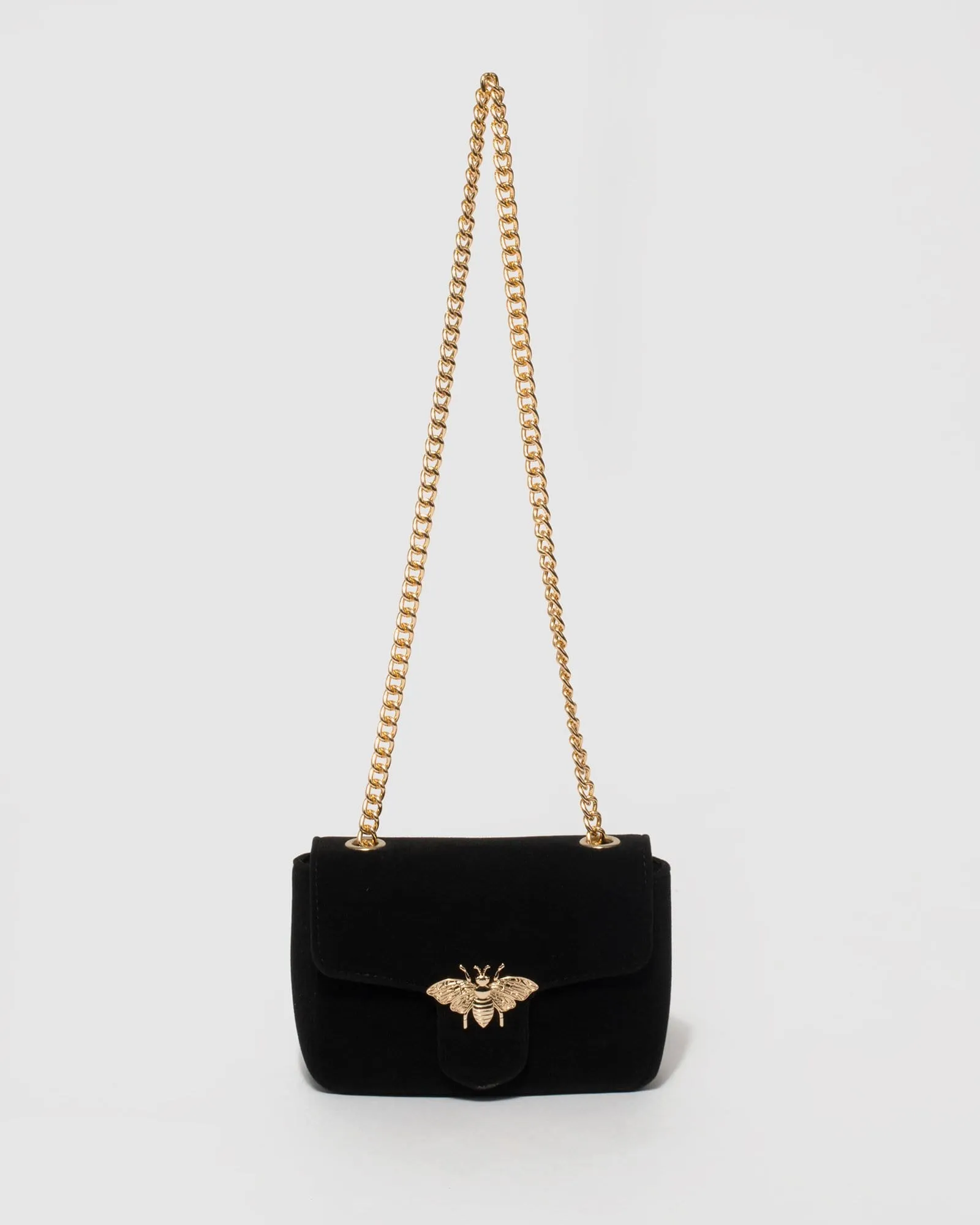 Black Diana Bug Crossbody Bag