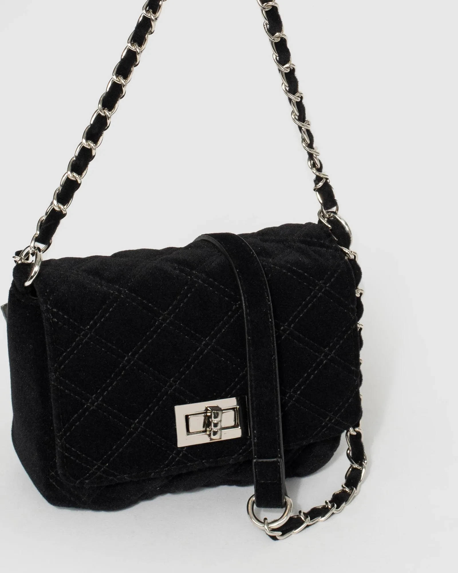 Black Maria Jose Lock Crossbody Bag