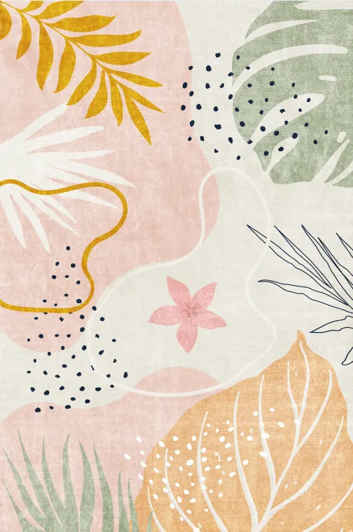 Bloomy | Custom Washable Rugs Print Carpet Runner