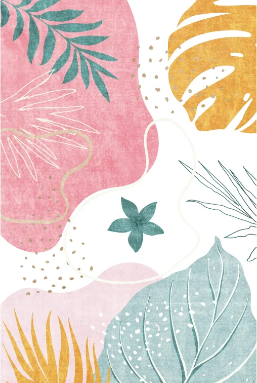 Bloomy | Custom Washable Rugs Print Carpet Runner