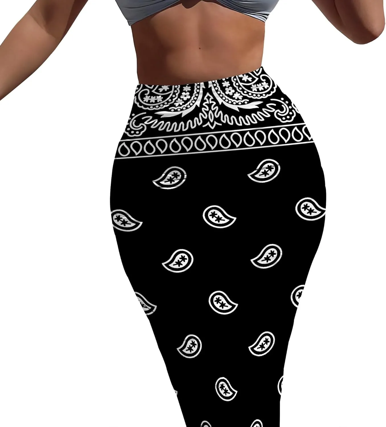 Bodycon Pencil Skirt for Women Slim fit Ruched High Waist Plus Size Midi Skirt Party Club Night Out Wrap Long Skirt