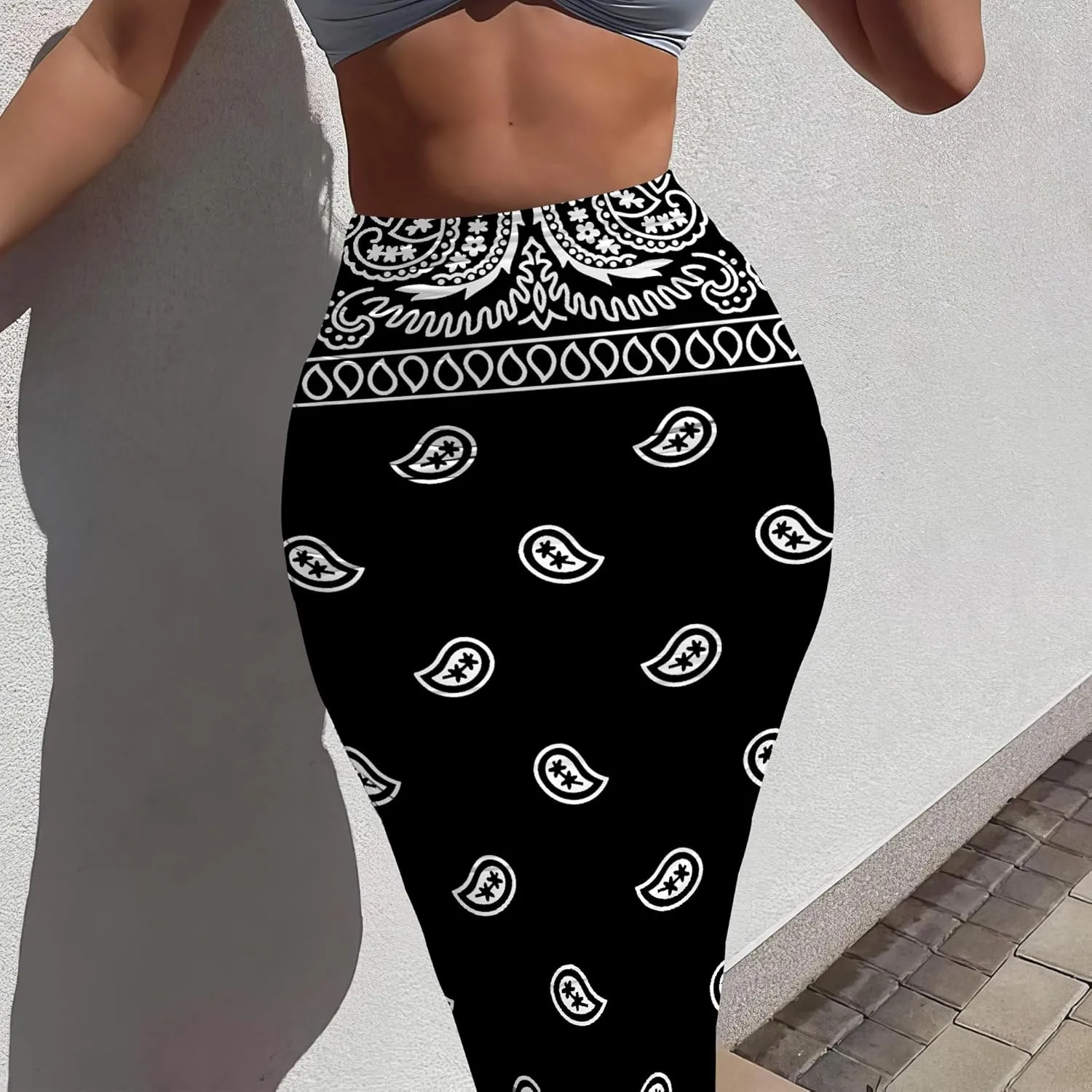 Bodycon Pencil Skirt for Women Slim fit Ruched High Waist Plus Size Midi Skirt Party Club Night Out Wrap Long Skirt