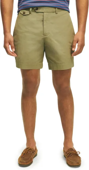 Brooks Brothers Men's Stretch Supima Cotton Poplin Chino 7 Inch Inseam Shorts