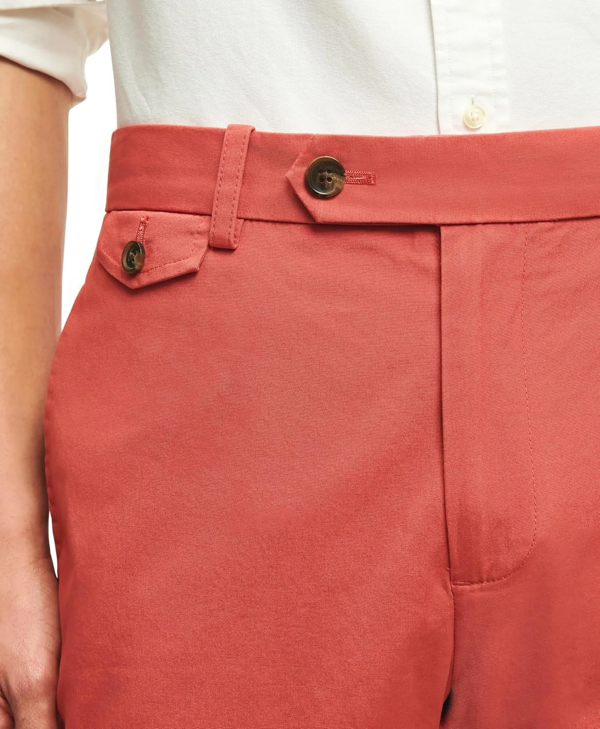 Brooks Brothers Men's Stretch Supima Cotton Poplin Chino Slim Fit Pants
