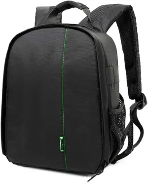 Camera Backpack Waterproof Bag Compact Camera Cases for DSLR/SLR and Accessories (Black 1)