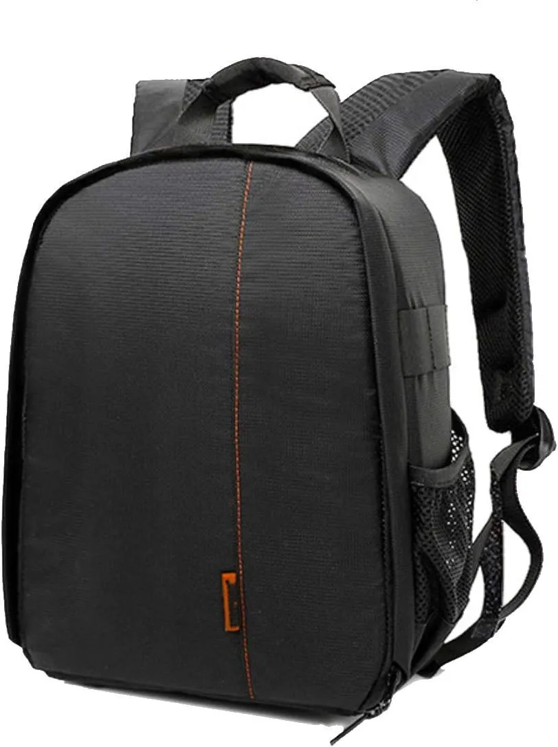Camera Backpack Waterproof Bag Compact Camera Cases for DSLR/SLR and Accessories (Black 3)