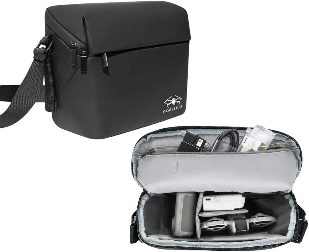Carrying Case for DJI NEO, Porable Single Shoulder Bag Travel Storage Bag for DJI NEO Accessories (BLack, Medium)