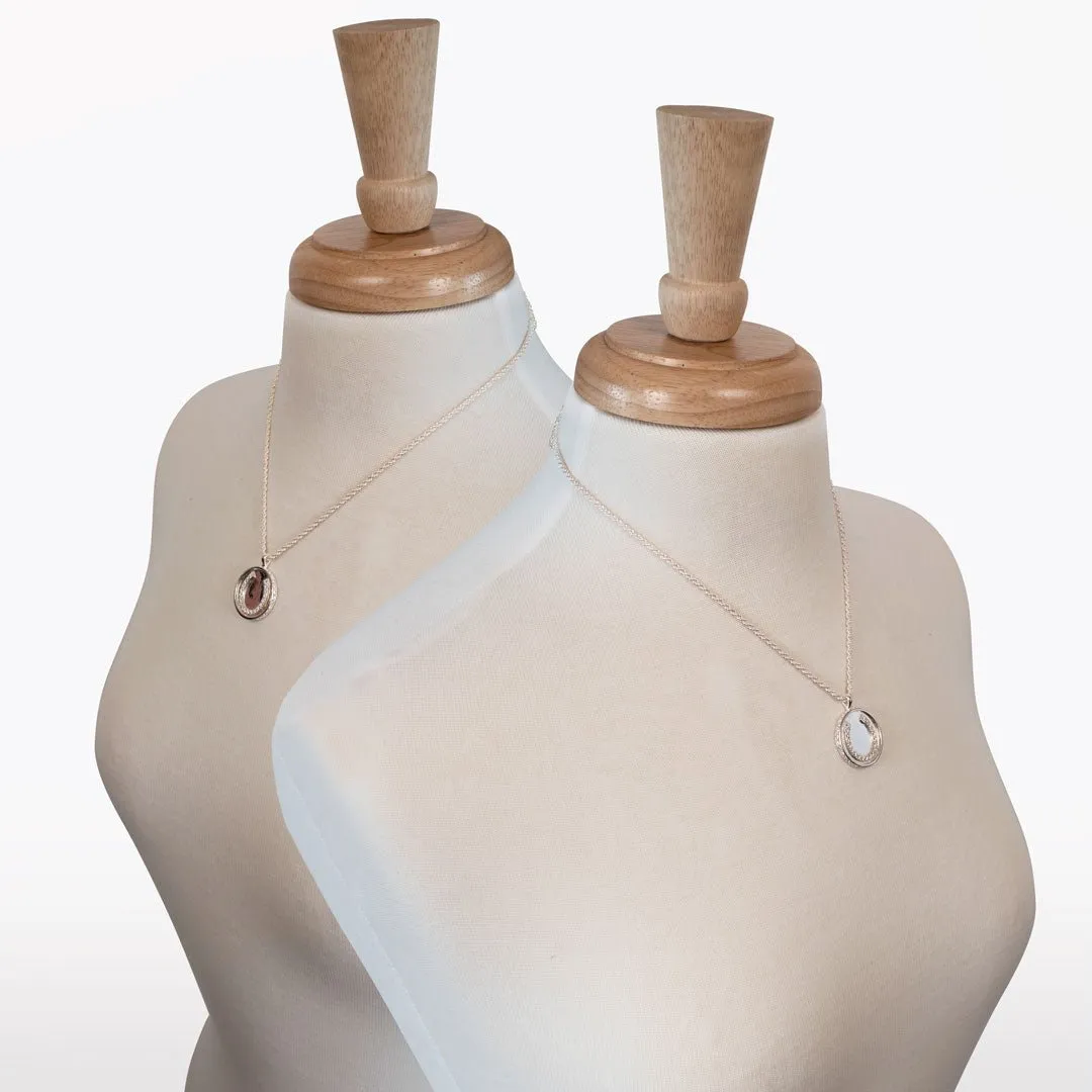 Chauncy Pave Horseshoe Necklace elegant Silver Horseshoe Pendant