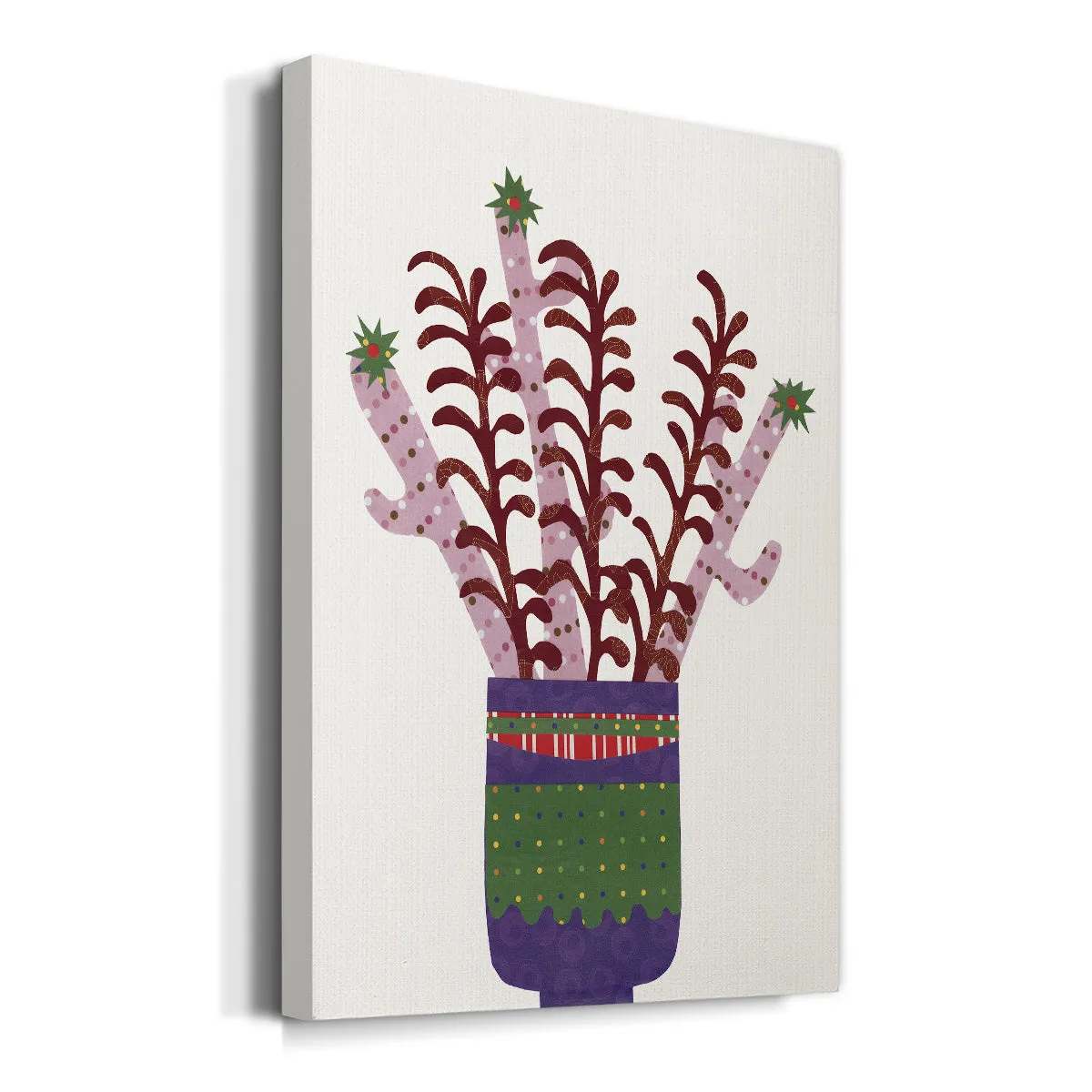 Cheerful Succulent II Premium Gallery Wrapped Canvas - Ready to Hang