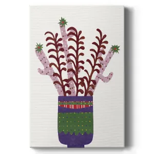 Cheerful Succulent II Premium Gallery Wrapped Canvas - Ready to Hang
