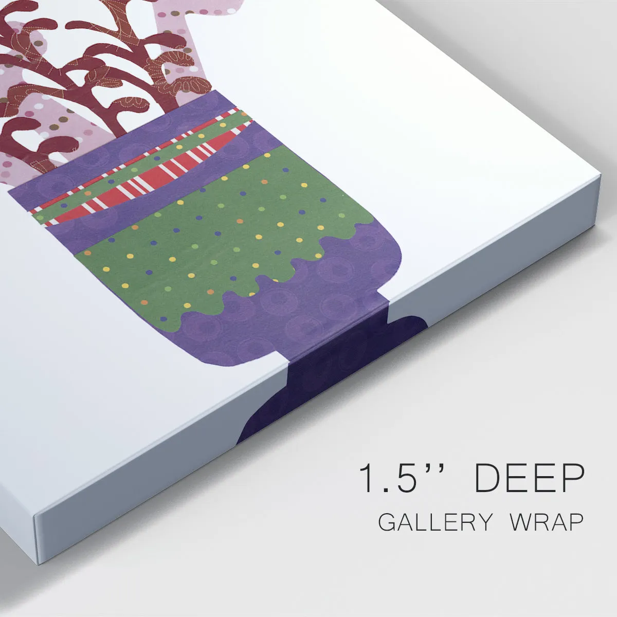 Cheerful Succulent II Premium Gallery Wrapped Canvas - Ready to Hang