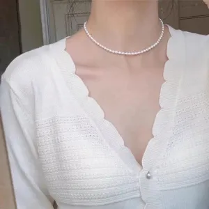 Chic and Dainty Pearl Studded Choker Necklaces