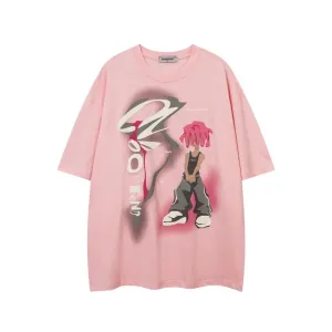 Chicmy-Streetwear y2k 90s Fashion Retro Casual Outfits Drag Out Print T-shirt