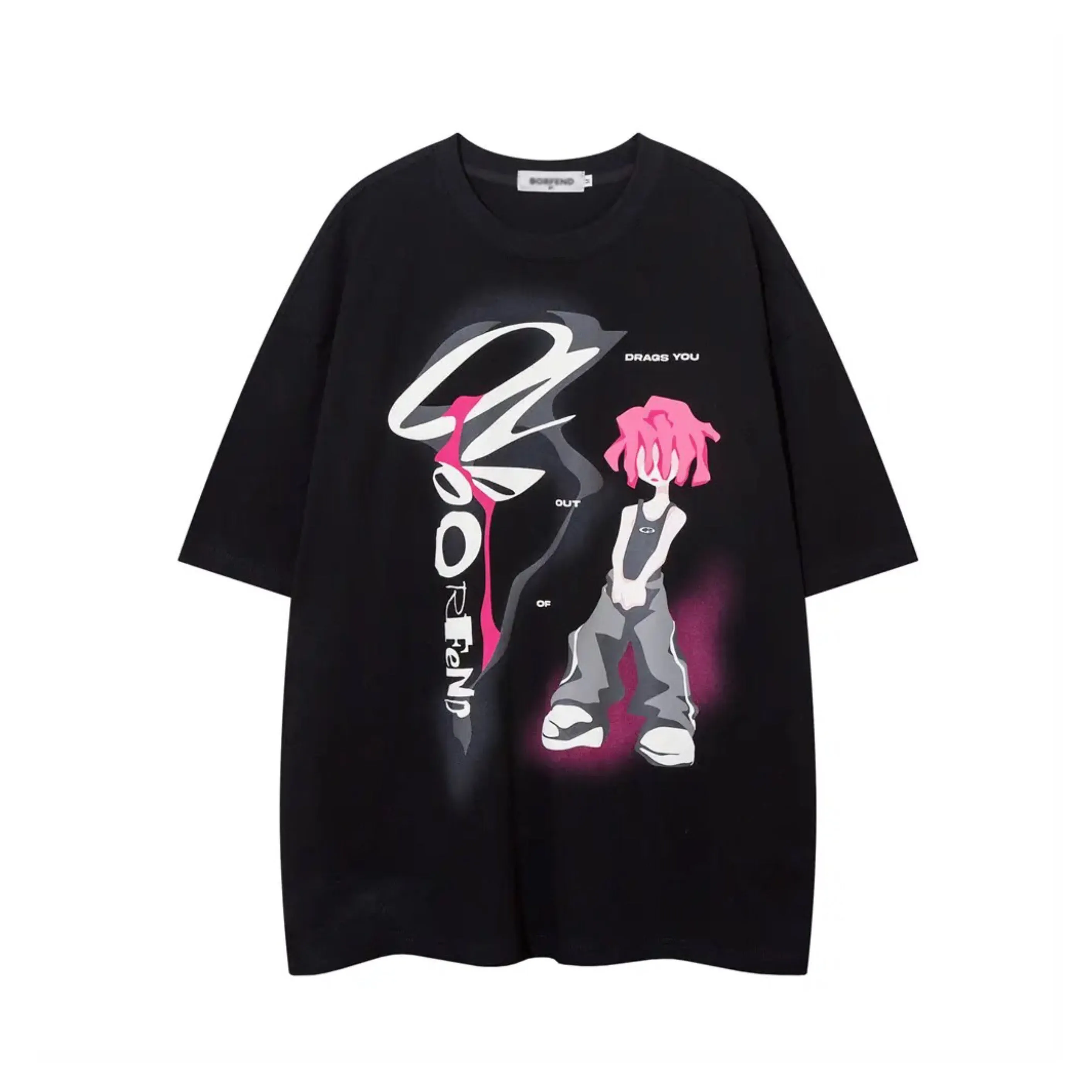 Chicmy-Streetwear y2k 90s Fashion Retro Casual Outfits Drag Out Print T-shirt