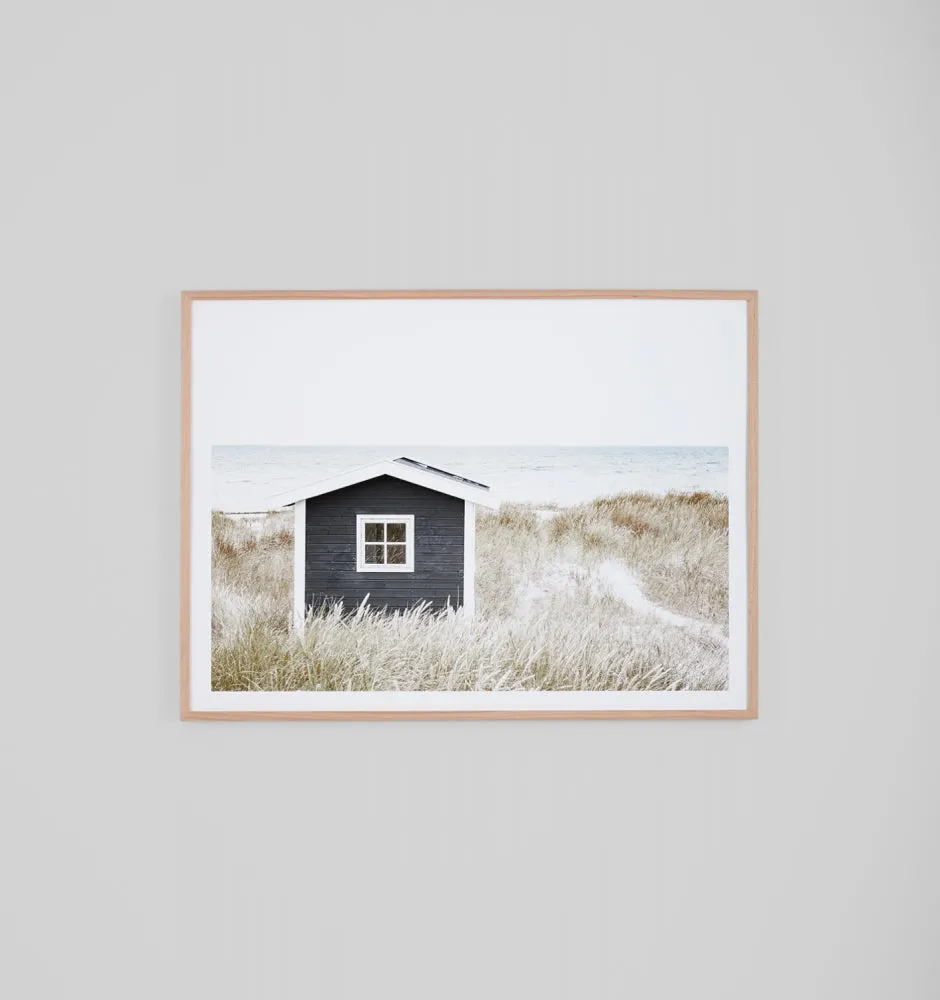 COASTAL COTTAGE - FRAMED PRINT
