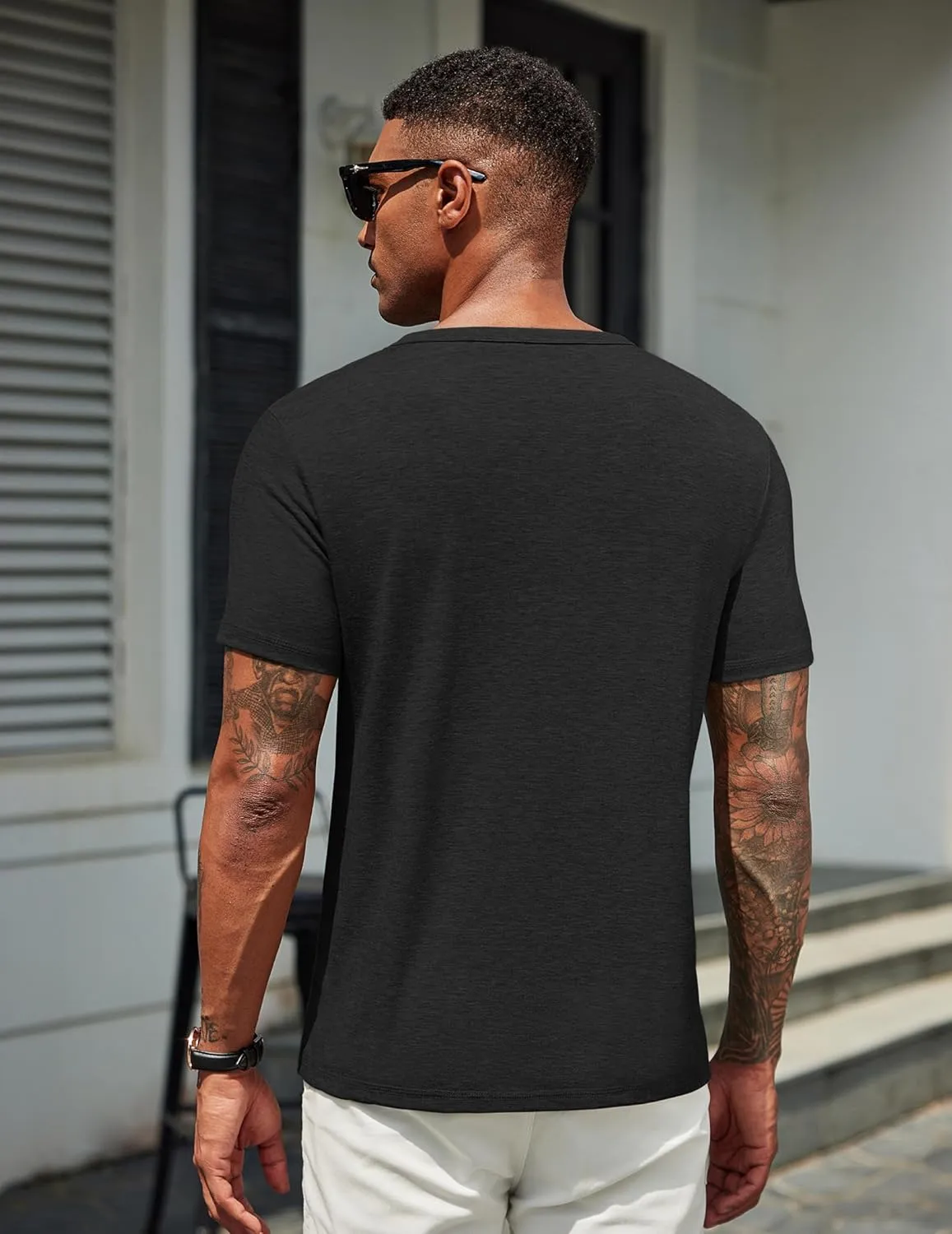 COOFANDY Men's T Shirts Short Sleeve Soft Crew Neck Lightweight Tee Shirts Casual Summer Basic Tops