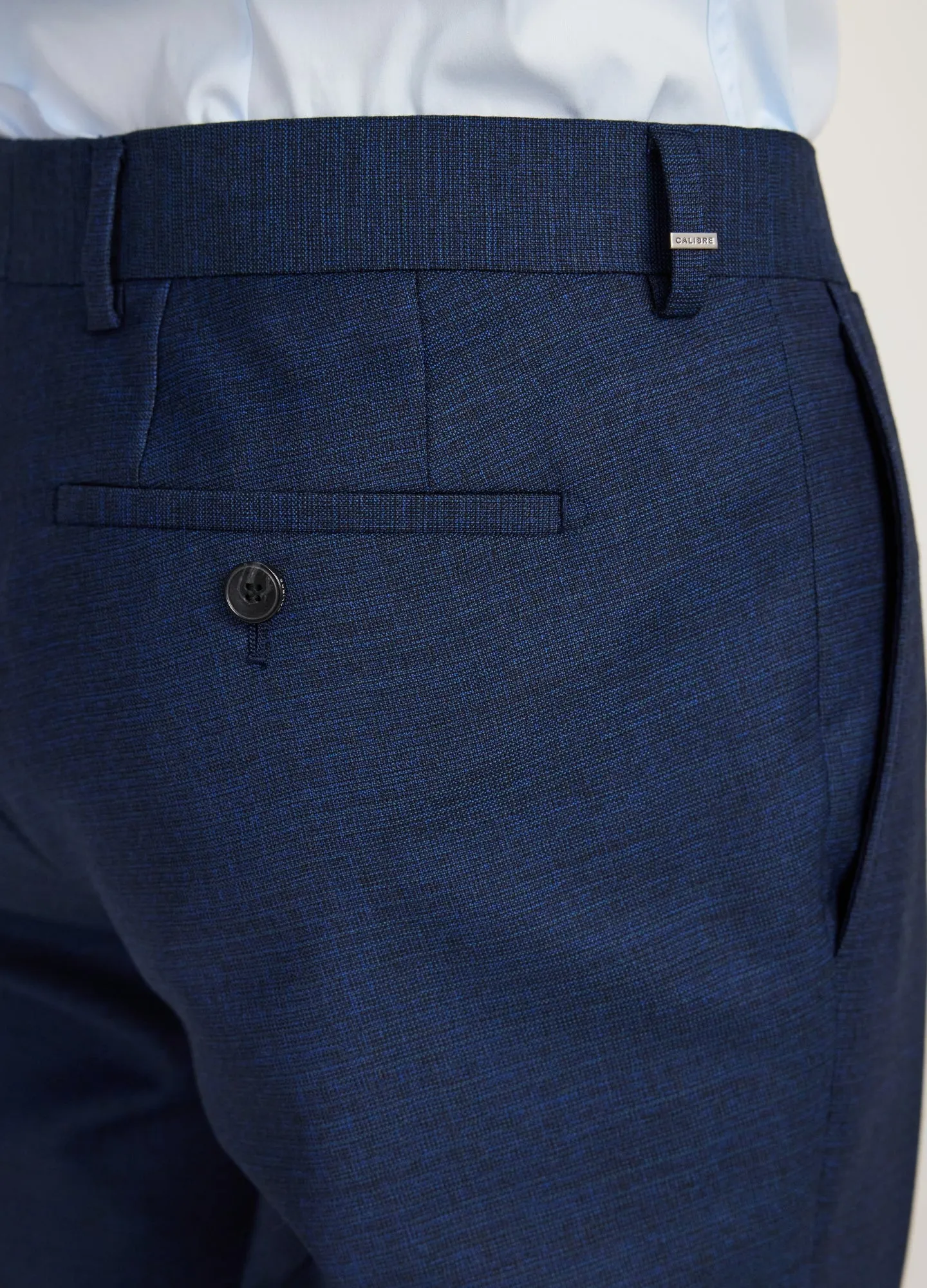 Crosshatch Suit Pants Dark Teal